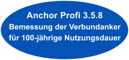 Anchor Profi 3.5.8 Bemessung der Verbundanker fr 100-jhrige Nutzungsdauer